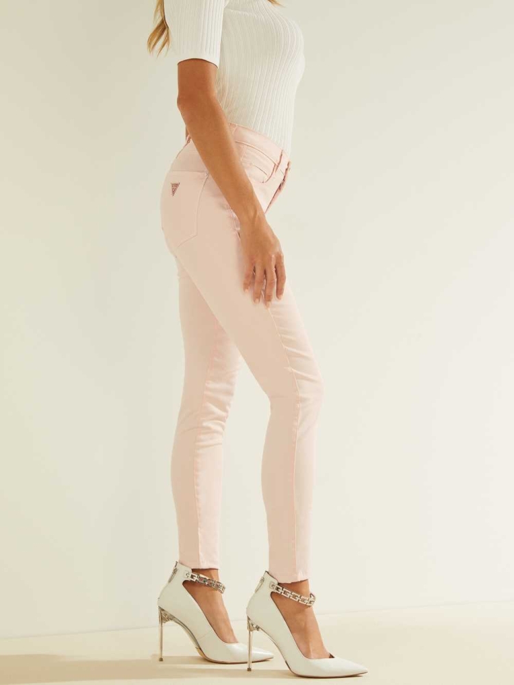 Pink Women's GUESS Pastel Sexy Curve Skinny Jeans | USA20DNBWM