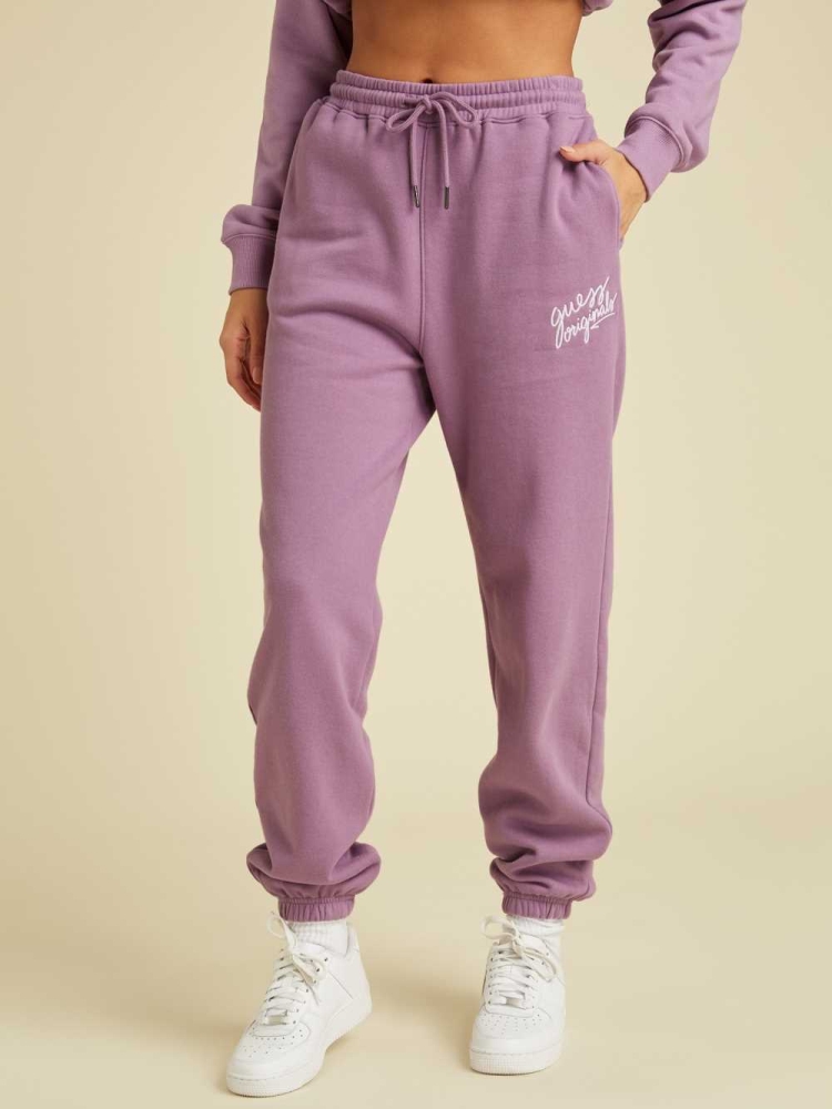 Purple Women's GUESS Originals Sweatpants | USA87WALCJ