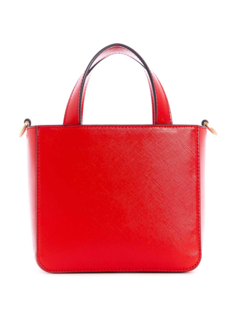 Red Women's GUESS Layla Mini Totes | USA40BZHWA