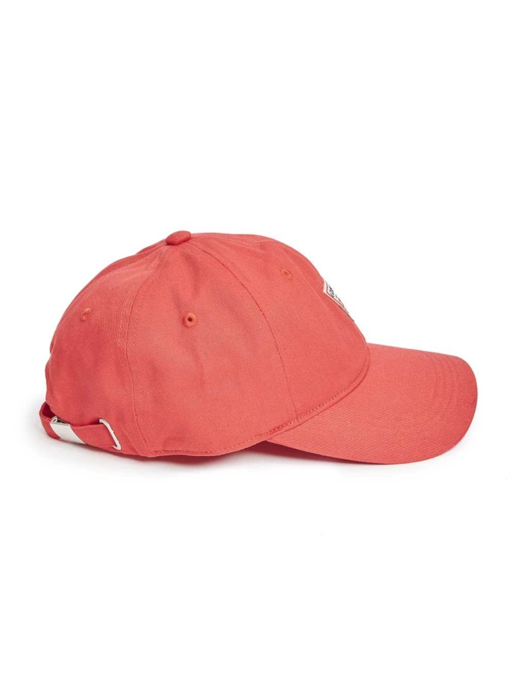 Red Women's GUESS Logo Baseball Hats | USA74BMPSA