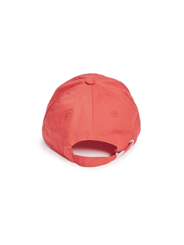 Red Women's GUESS Logo Baseball Hats | USA74BMPSA