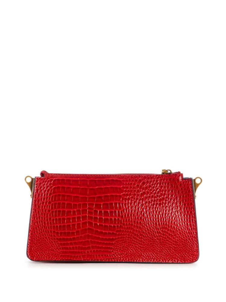 Red Women's GUESS Raffie Mini Crossbodies | USA57JHFSV