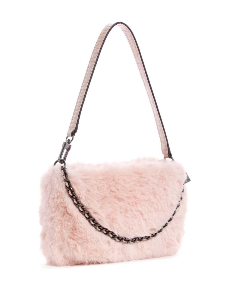 Rose Pink Women's GUESS Katey Luxe Mini Shoulder Bags | USA67XRKVJ