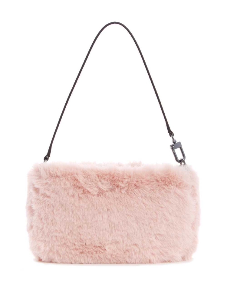 Rose Pink Women's GUESS Katey Luxe Mini Shoulder Bags | USA67XRKVJ