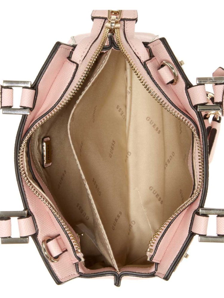 Rose Pink Women's GUESS Katey Mini Satchels | USA90RXZAG