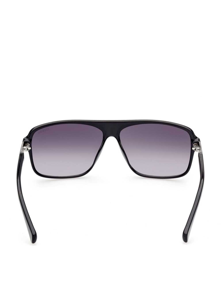 Silver Men's GUESS Square Sunglasses | USA23HGKUJ