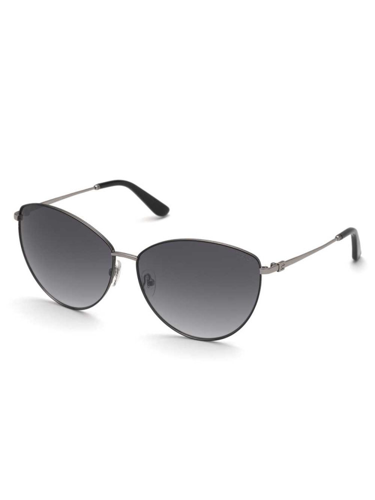 Silver Women's GUESS Nina Cat-Eye Sunglasses | USA95XNCES