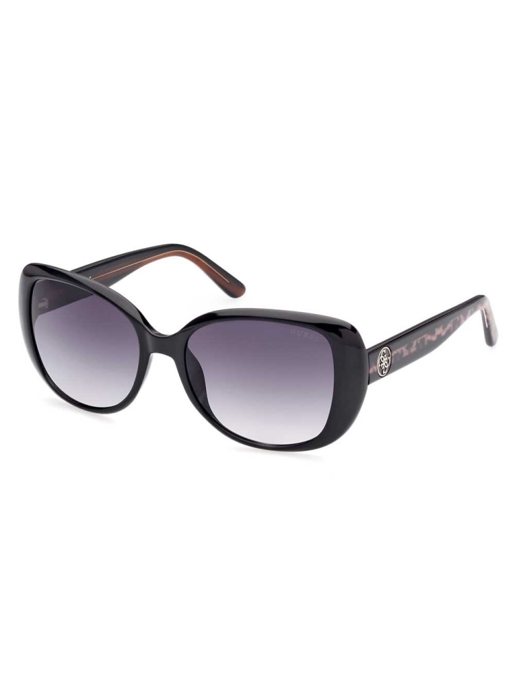 Silver Women's GUESS Round-Square Sunglasses | USA07SUYLP