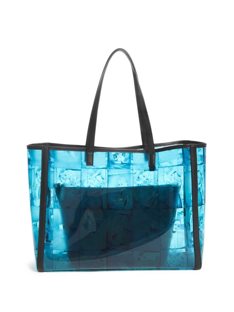 Turquoise Women's GUESS Originals x Anna Nicole Smith Totes | USA75OUEWT