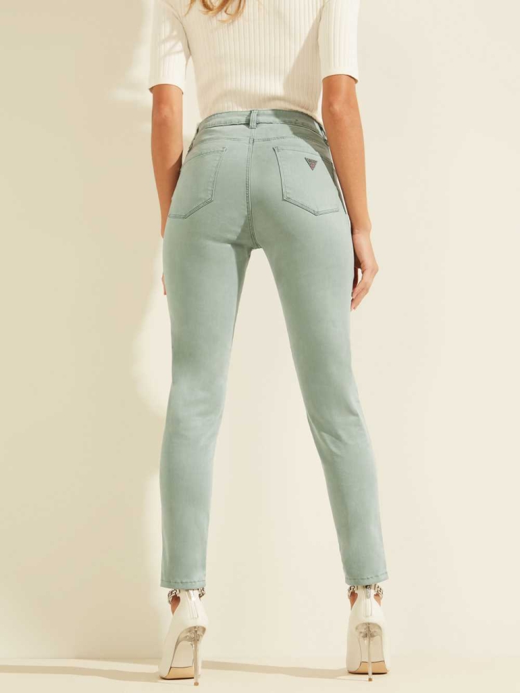 Turquoise Women's GUESS Pastel Sexy Curve Skinny Jeans | USA98NLZXJ