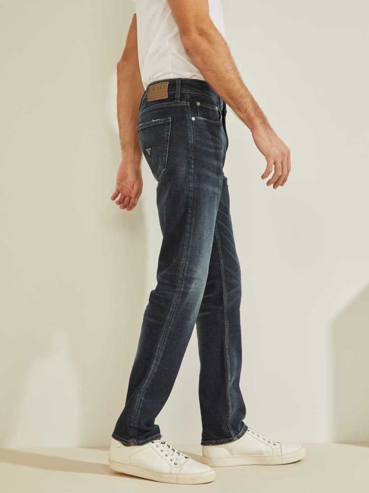 Wash Men's GUESS Eco Slim Tapered Jeans | USA01DBQIK