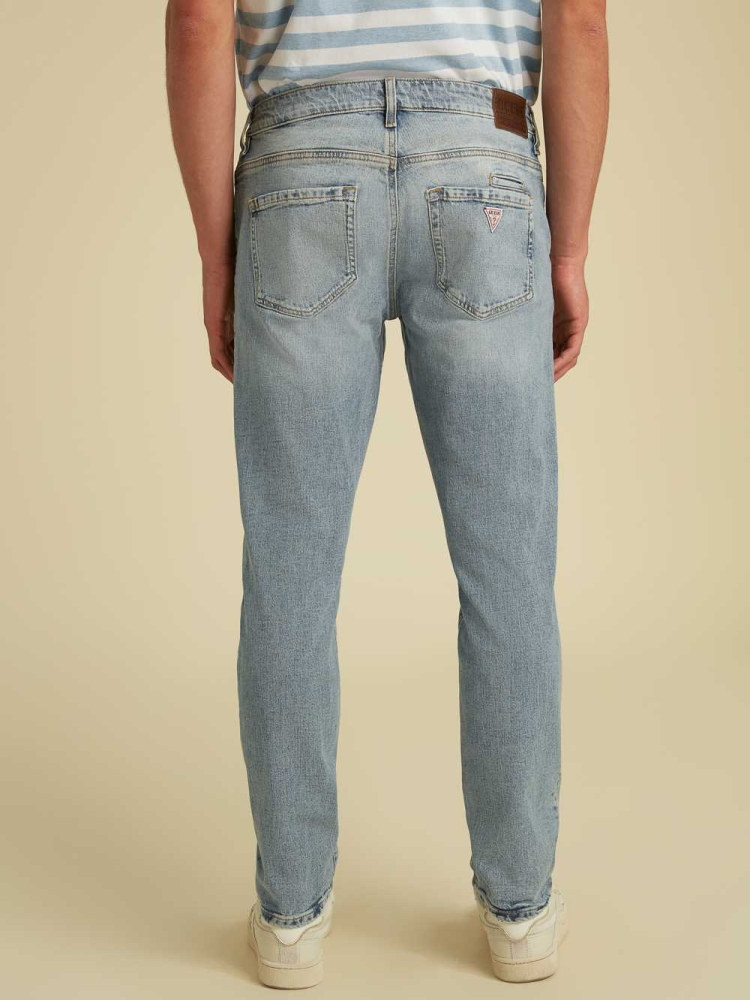 Wash Men's GUESS Originals Slim Straight Jeans | USA96UTBAF