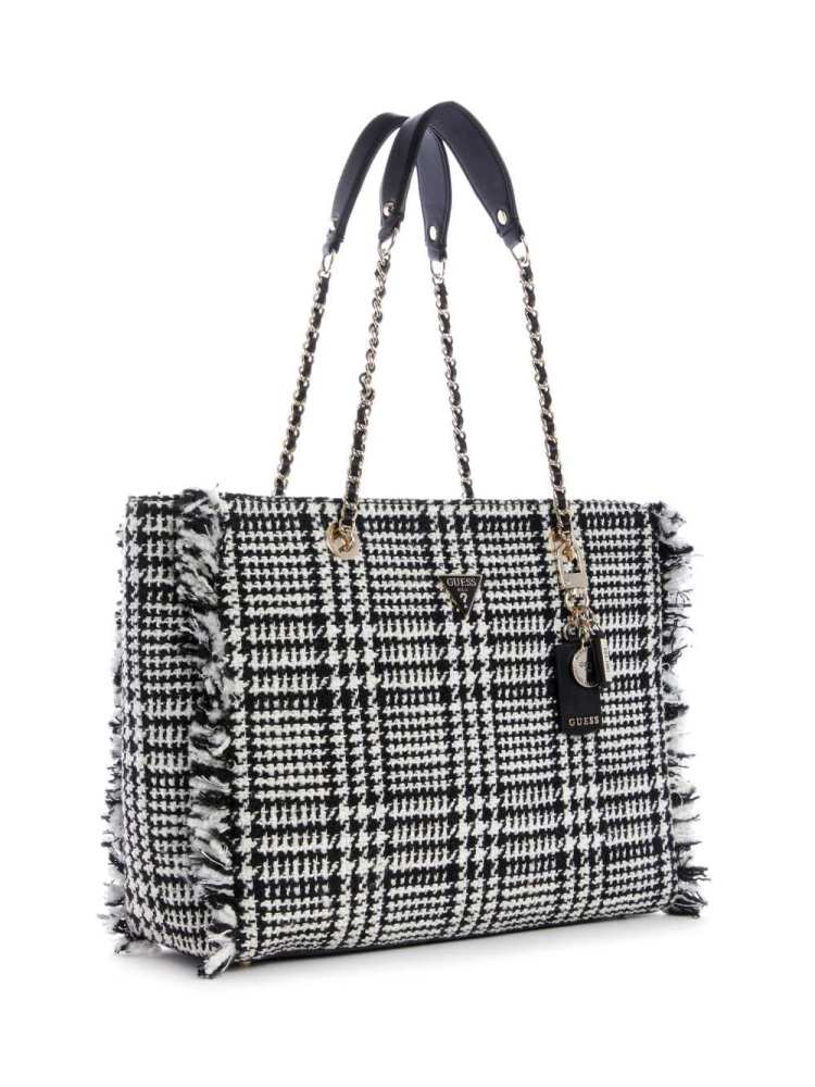 Wash Women's GUESS Cessily Tweed Totes | USA05CDSVF