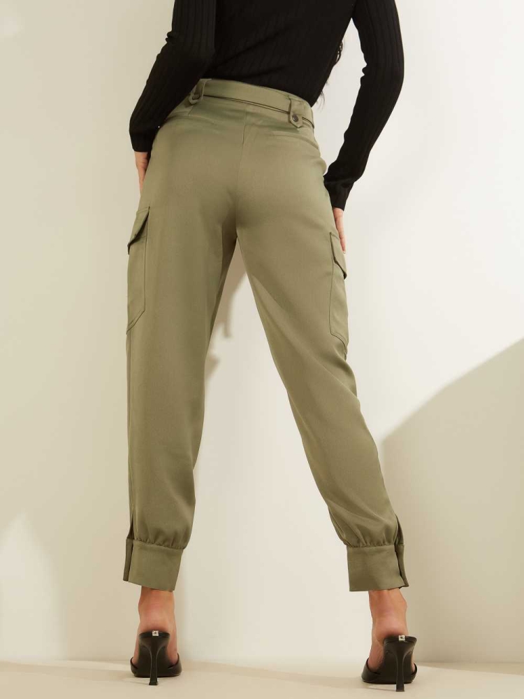 Wash Women's GUESS Eco Emi Cargo Pants | USA24RZACQ