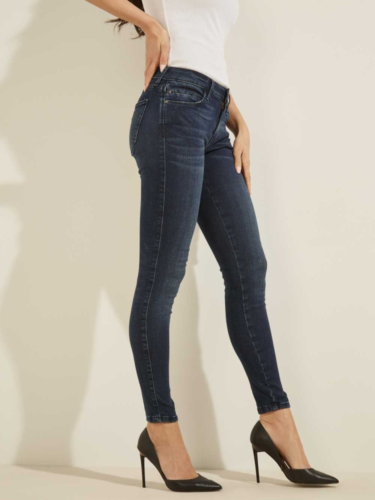 Wash Women's GUESS Sexy Curve Mid-Rise Jeans | USA80DIESM