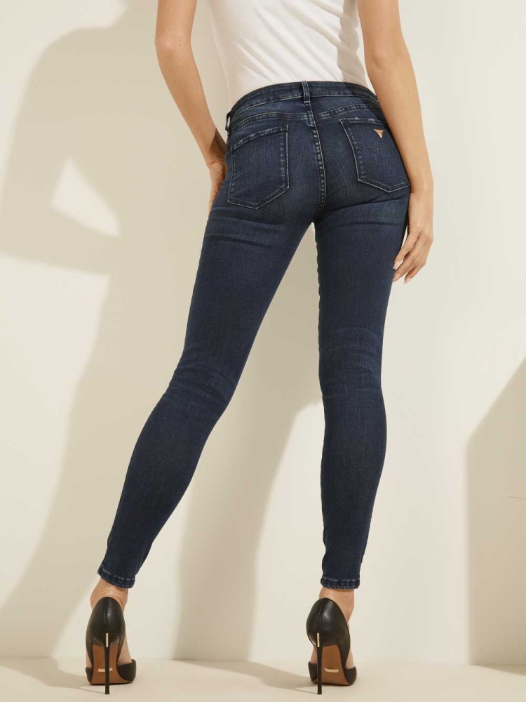 Wash Women's GUESS Sexy Curve Mid-Rise Jeans | USA80DIESM