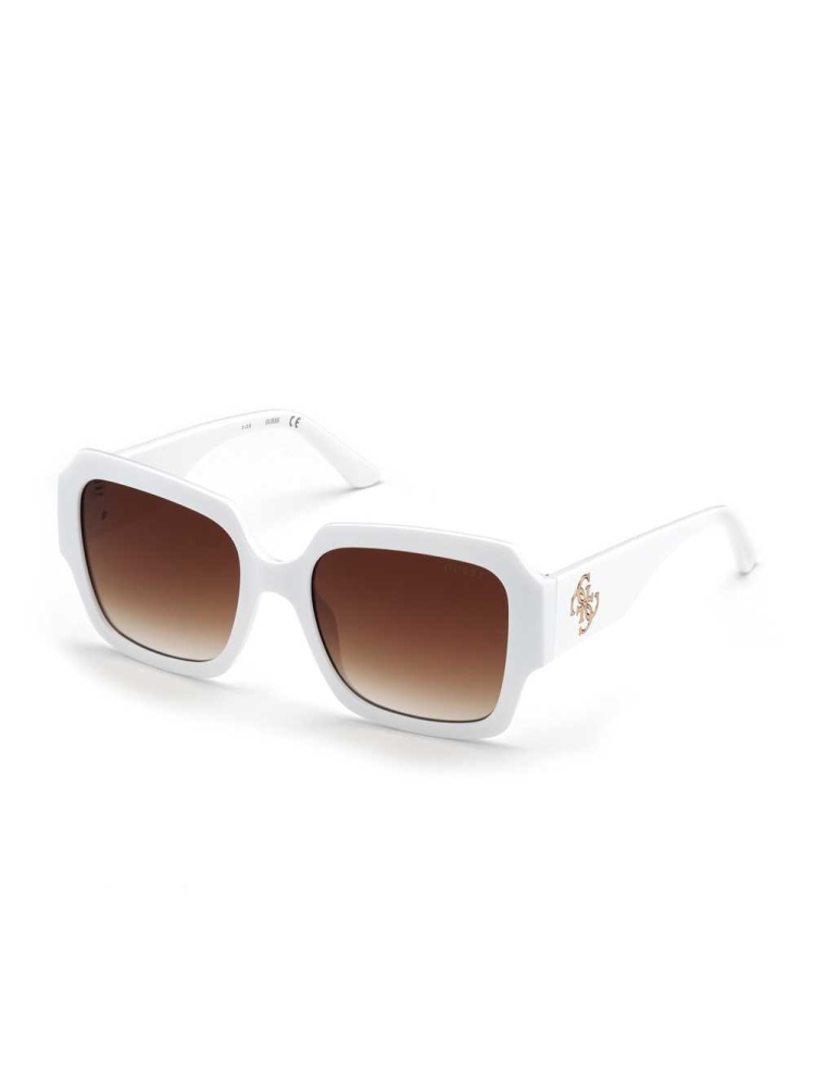 White Women's GUESS Addison Butterfly Sunglasses | USA26BQNPC