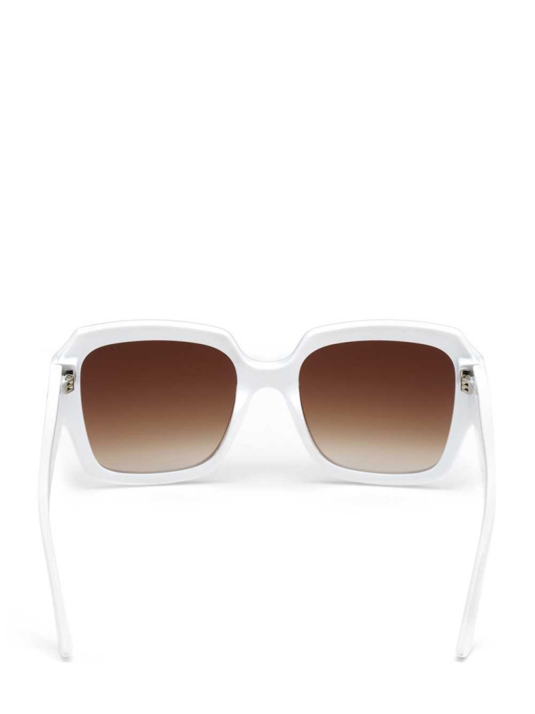 White Women's GUESS Addison Butterfly Sunglasses | USA26BQNPC