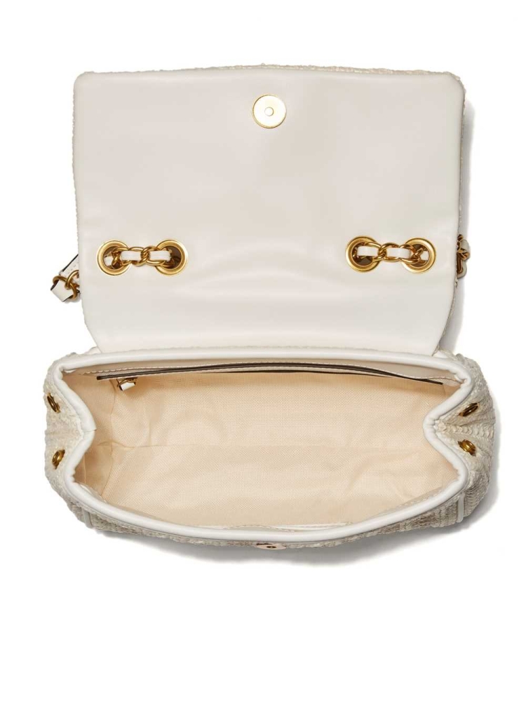 White Women's GUESS Kimi Small Convertible Crossbodies | USA29YESFQ