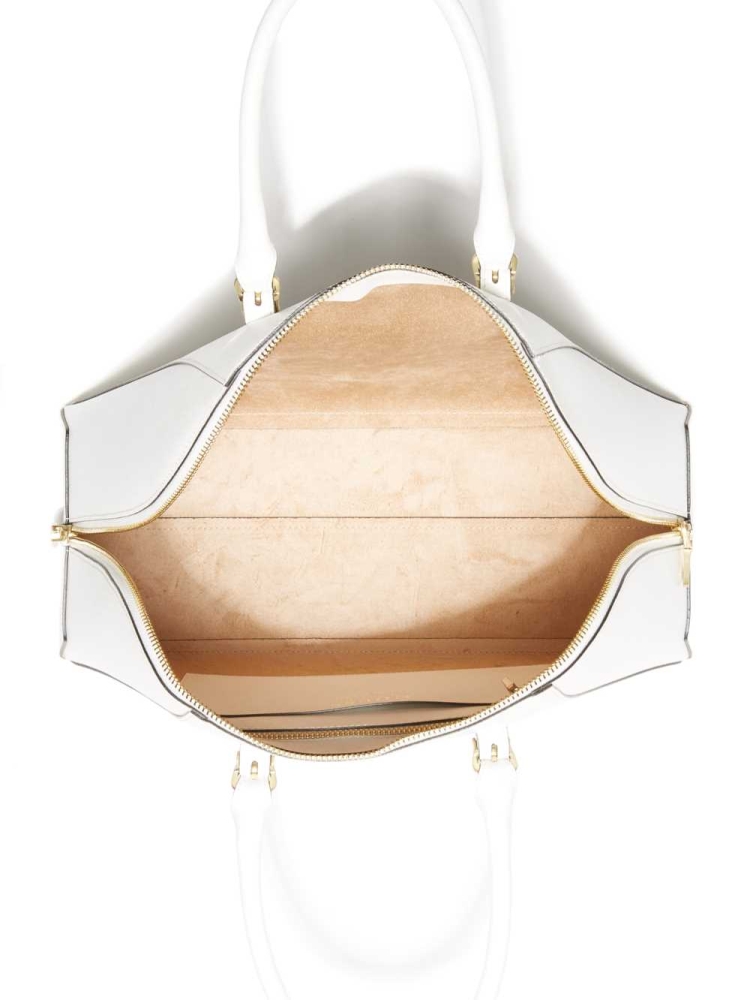 White Women's GUESS Lady Luxe Dome Satchels | USA50KEWBO