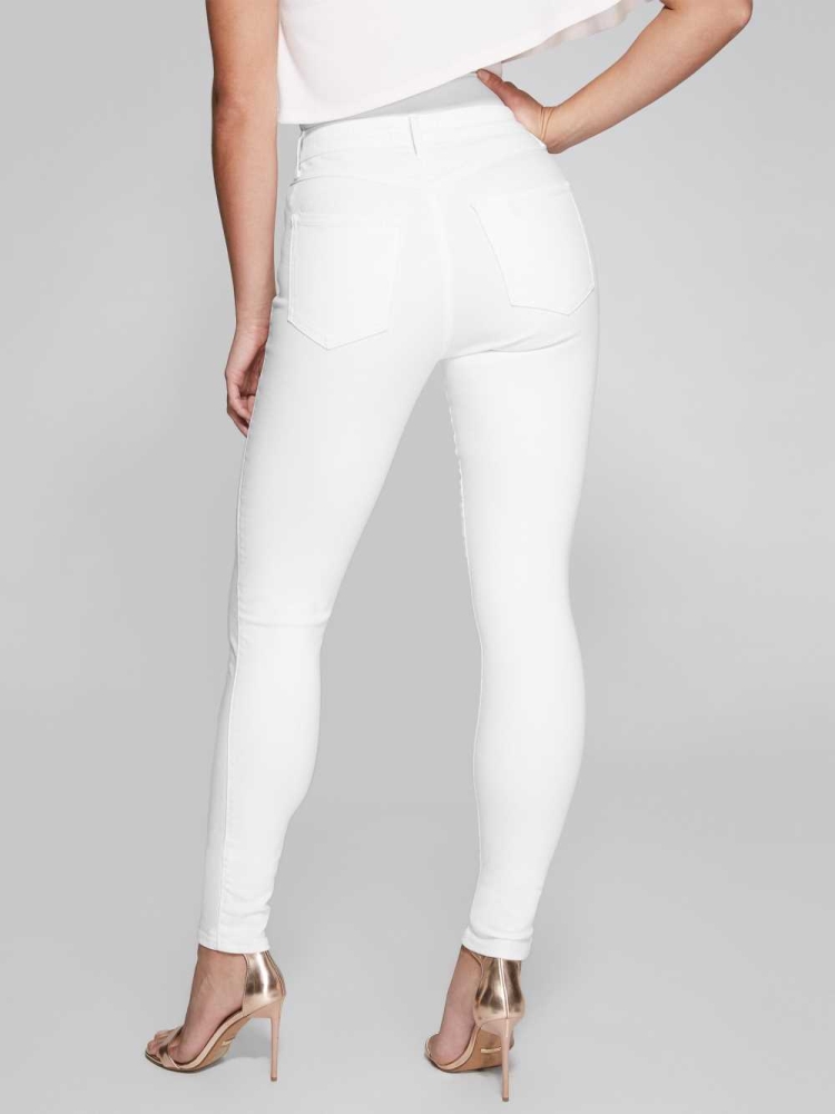 White Women's GUESS Stiletto No. 97 Skinny Jeans | USA14AYECK