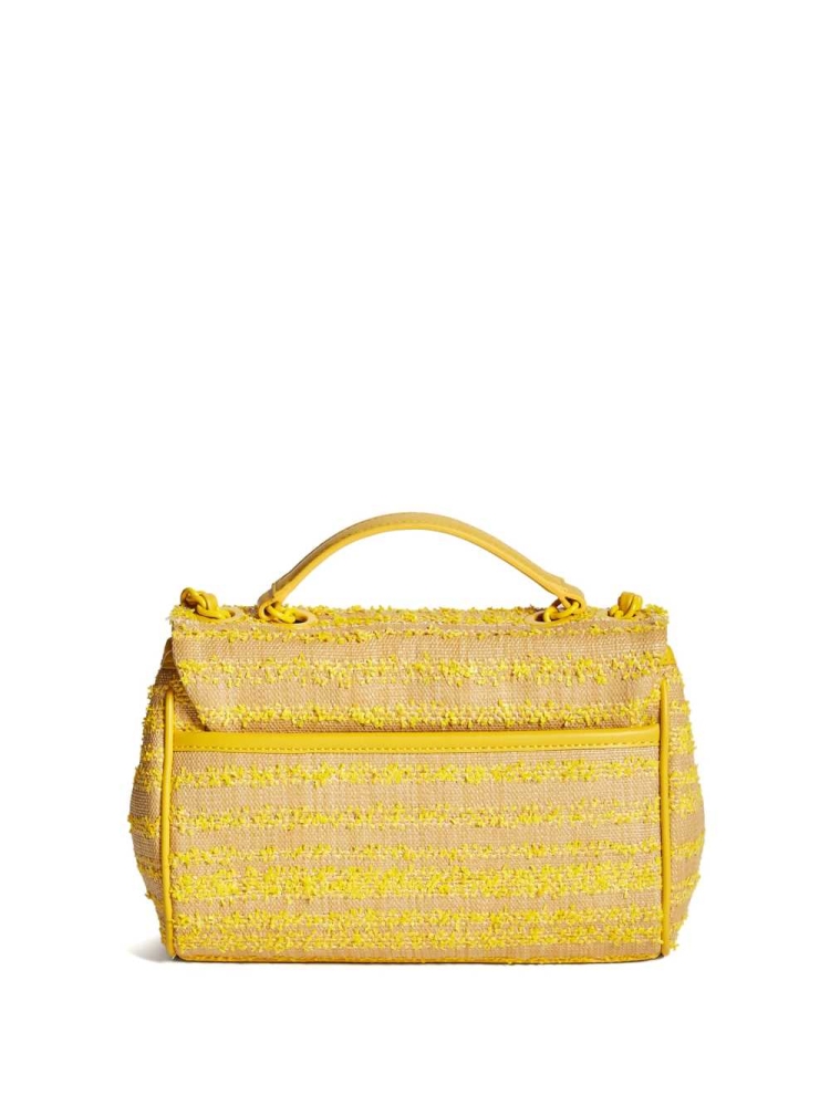 Yellow Women's GUESS Kimi Small Convertible Crossbodies | USA29JXLAD