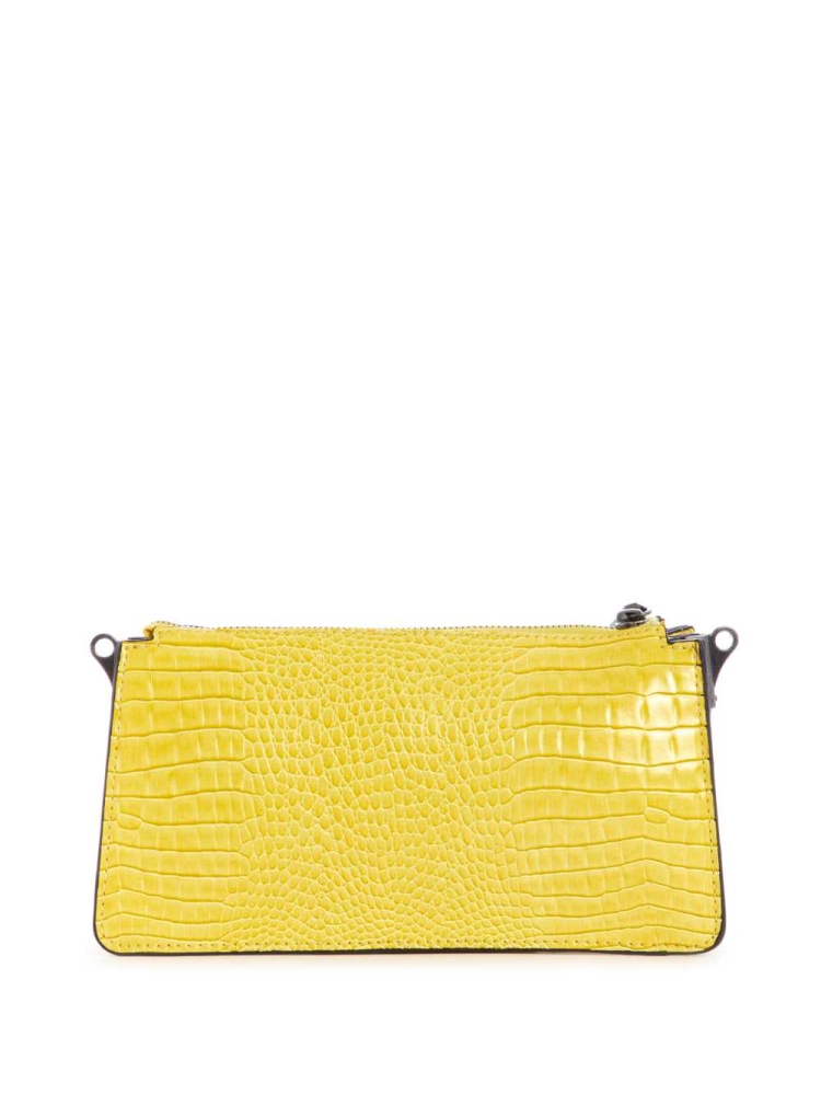 Yellow Women's GUESS Raffie Mini Crossbodies | USA75GXULR